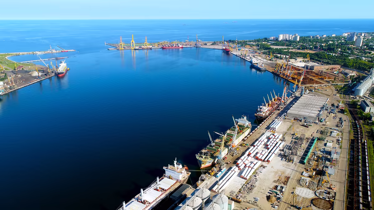 View of Chornomorsk port